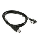 5ft USB To Printer Cable 90 Degree USB 2.0 A Male To B Plug Extension Cord