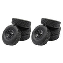 8x RC Tire Black for WPL B14 B14K B24 C14K C24 C24K B36 DIY Upgrade Parts