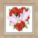 Full Diamond Round Diamond 5D DIY Diamond Painting "Love Flower Dove" Diamo