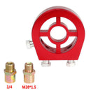 M20X1.5 Oil Filter Temp Pressure Cooler Gauge Sandwich Plate Adapter Sensor VCF