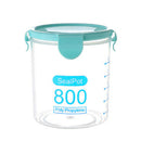 Kitchen Food Container Seal Pot Tea Coffee Candy Storage Tank Plastic Cerea Q1G1