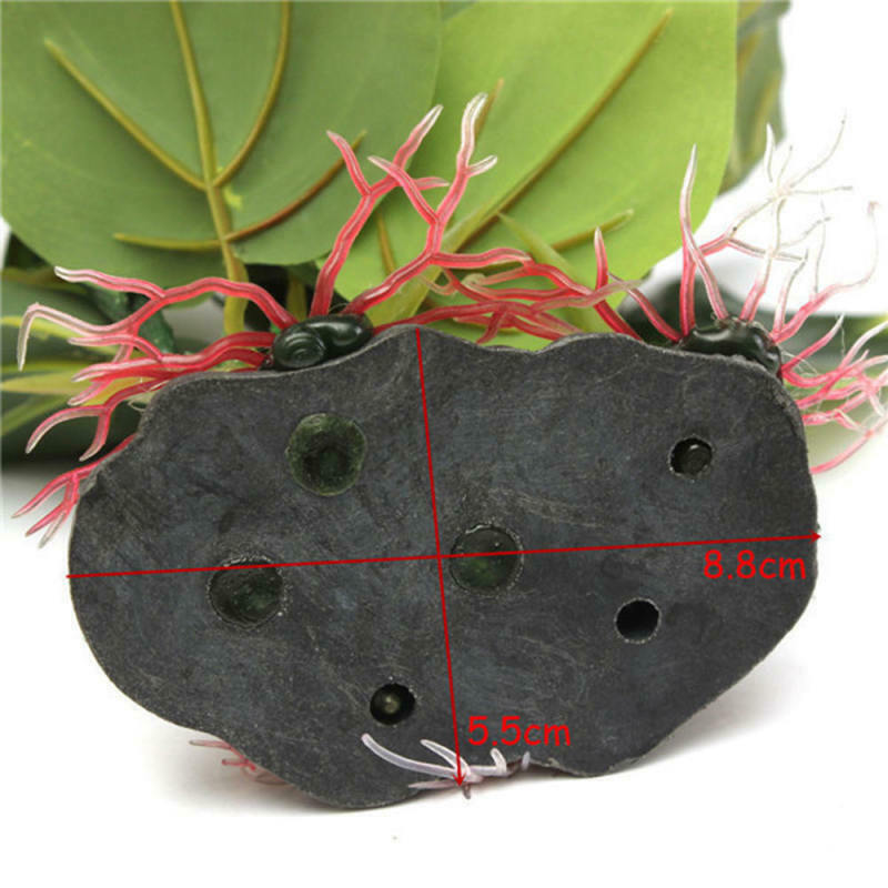 Aquarium Fish Tank Decor Artificial Water Grass Sink Wood Simulation Plant ZHH