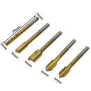 10pcs HSS Titanium Router Bits Wood Cutter Milling Engraving Rotary Tool Set