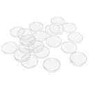 40 Clear Round Capsules Coin Holders Case Acrylic Portector for 40mm Applied