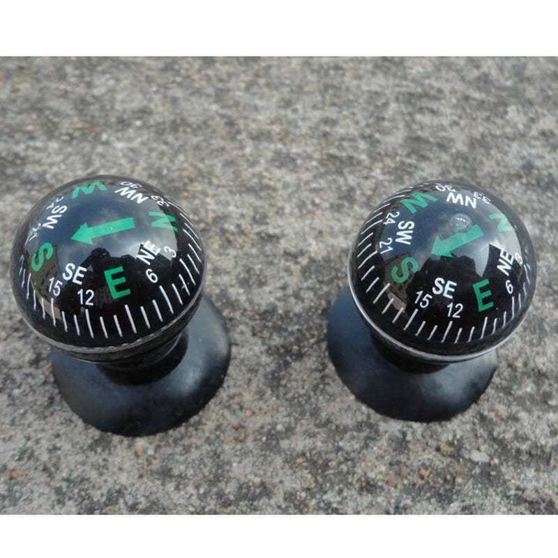 1* Flexible Navigation Compass Ball Dashboard Suction Cup Car Interior Accessory