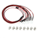 8 LED Upgrade Parts 5mm White Color Red Color LED Light Set for HSP RC Cars S5D2