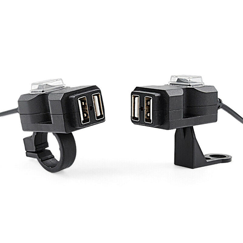 Universal USB Motorcycle Charger Waterproof Dual USB 12V Power Supply Adap OZ