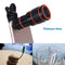 12X Zoom Optical Phone Camera Telephoto Telescope Lens for Cell Phone+Clip #gib