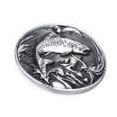 Western Cowboy Fish Belt Buckle For Mens Jeans Accessories Metal Belt Buc TwJ Hn