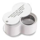 40 trade Jeweler Loupe with 2 lamp LED 1 Counterfeit Prueff folding magnifi C2I9