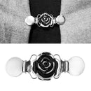 Retro Shawl Clips with Chain - Pack of 5 - Cardigan Shrug Sweater Clips Clasp,
