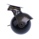 2-Inch Brake CASTER Office Chair Plate Caster Brass Hooded Ball Wheel