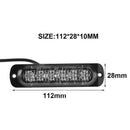 Blue 6 LED Dash Strobe Light Flash Emergency Warning Safety Lamp For Car 1pc
