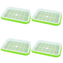 4Pc/Set Plant Flower Germination Tray Box Double-Layer Seed Sprouter Nurser