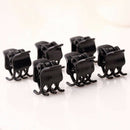Girls Fashion Black Plastic Mini Hairpin 6 Claws Hair Clip Clamp for Ladies Top