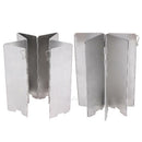 Lightweight Aluminum Alloy Folding Camp Stove Windscreen 8 PCS Plates Design