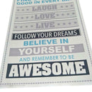 Be Awesome Inspirational Motivational Happiness Quotes Decorative Poster Pr