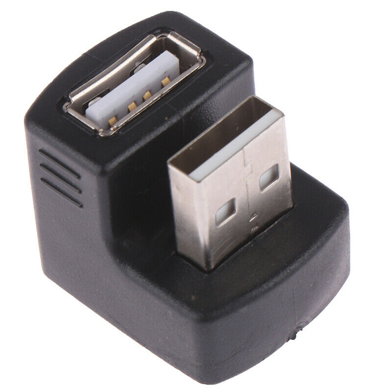 90 degree 180 degree USB 2.0 A male to female m/f converter adapter connector Gw