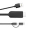1080P Type C/Micro USB to HDMI Cable adapter HDTV HDMI Adapter Cable 2 Meters
