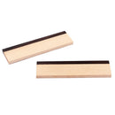 2 Pcs High Quality Wooden Dobro Bridge Saddle Blank Made Of Maple And Ebony