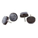 40pcs Furniture Feet Felt Floor Protector Pad Nail Stud 20mm Dia D9W5