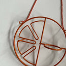 Iron Bird Feeder Hanging Feed Support Hanging Coating for Garden Accessory