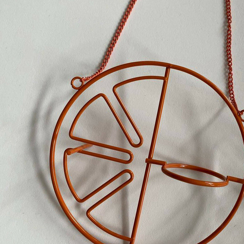 Iron Bird Feeder Hanging Feed Support Hanging Coating for Garden Accessory