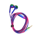 3.5mm Wired In-Earphone Fashion Gradient Music Earbuds Stereo Earphone  Heads&+