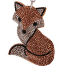 Diamante Animal Eye Pendant Metal Keyring Bag Decoration Size 2--9.5x6.5x1cm