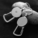 2.5cm Metal Safety Anti-Lost Keychain Rope Retractable Quickdraw Keyring