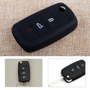 Silicone 3 Button Key Cover Case Shell fit for Skoda Fabia Seat VW Jetta Golf Hf