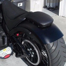 Strong and Concise Black Suction Cup Rectangular Pillion Passenger Rear Pad Seat