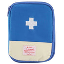 Portable First Aid Emergency Medicine Storage Kit Bag Pill Organizer (Blue)