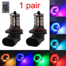 H11 H8 5050 LED 27SMD RGB Car Headlight Fog Light Lamp Bulb Remote Control LJ