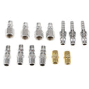 18pc Quick Coupler Set Air Hose Connector Fittings 1/4 Connection Kit