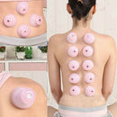 Pink Chinese Traditional Silicone Vacuum Suction Massage Cup Cupping Therapy