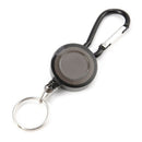 Lot 1 Badge Holder Winder Holder Keychain Retractable Carabiner Belt Clip I