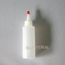Small 4 OZ Clear Round Squeeze Dispensing Bottle with Removable Red Cap 1 Set Gw