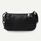 Retro Alligator PU Women Handbag Tote Street Underarm Shoulder Bag (Black)
