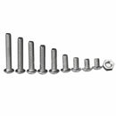 340pcs M3 A2 Stainless Steel Hex Screw Nuts Bolt Cap Socket Assortment Set Box