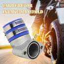 Carburetor Frosted Intake Pipe Adapter Manifold for GY6 150cc Engine Scooter