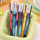 6 Pcs Beautiful Starry Sky Pattern Gel Pen for School Office Writing Statione JR