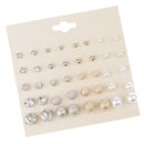 20 Pairs Assorted Size Stud Earring