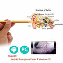 Ear Cleaning Tool Digital Otoscope Ear Cleaner Spoon Micro&Type-C&USB Inspe