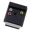 Scart RGB Male To Female Video 3 RCA Audio AV TV Connector Adapter Converter