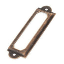 Library Desk Tag Holder 60x17mm File Drawer Label Copper 20 PCS K9P7