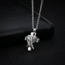 Angel wings cross Urn Pendant Cremation Ashes Memory Neckl Ew