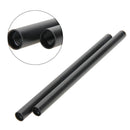 2pcs Aluminum Alloy Standard 15mm Rods M12 Female Thread 25cm 10"-1052