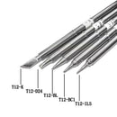 5 Pcs T12 Series Solder Iron Tips for Hakko FX951 BAKON 950D Soldering Stat