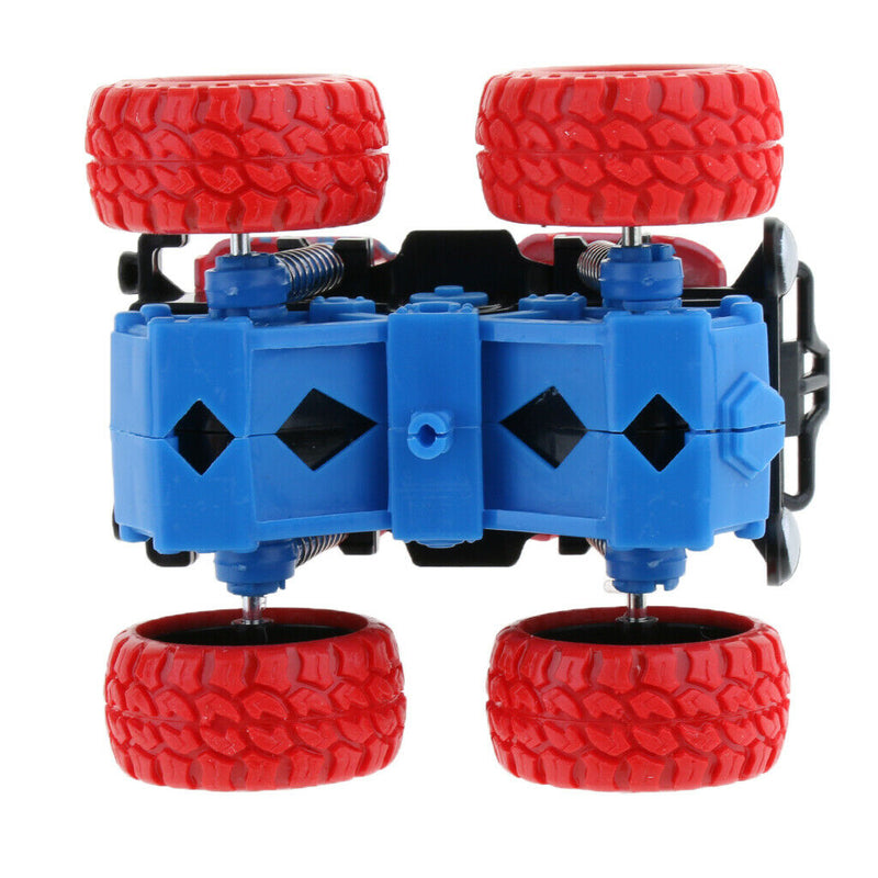 Friction Powered Monster Truck with Big Tire Wheel Pull Back Vehicles Creative